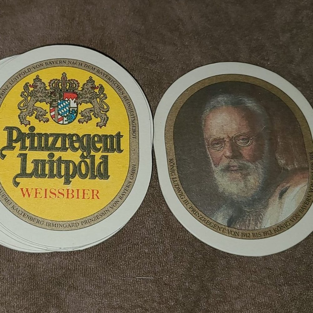 prinzeregent luitpold beer mats from germany